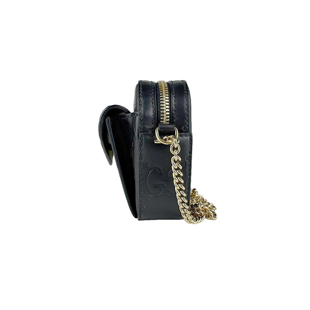 Gucci Bag Shoulder Super Leather GG Black